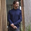 Tricou cu guler înalt, fleece periat