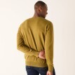 Pulover cu decolteu în V, 80% lână, 20% poliamidă