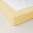 Prześcieradło z gumką perkalowe w jednolitym kolorze, głębokość narożnika 40 cm