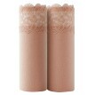 Set de 2 chiloți super maxi din bumbac elastic, cu dantelă în talie
