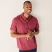 Tricou polo din piqué uni cu mâneci scurte