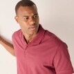 Tricou polo din piqué uni cu mâneci scurte