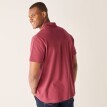 Tricou polo din piqué uni cu mâneci scurte
