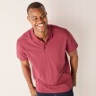 Tricou polo din piqué uni cu mâneci scurte