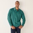 Tricou polo cu guler în dungi și mâneci lungi