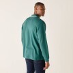 Tricou polo cu guler în dungi și mâneci lungi