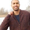 Sweter z dwustronnym zamkiem, 30% wełny
