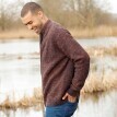 Sweter z dwustronnym zamkiem, 30% wełny