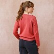 Sweter z dekoltem w łódkę, jednolity kolor