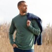 Tricou cu guler înalt, fleece periat