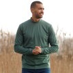 Tricou cu guler înalt, fleece periat