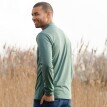 Tricou cu guler înalt, fleece periat