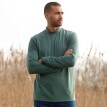 Tricou cu guler înalt, fleece periat