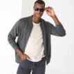 Bluza z okrągłym dekoltem, zapinana na suwak