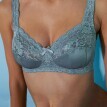 Zestaw 2 biustonoszy Avila marki Confidence Lingerie® z satynowej dzianiny z koronką, bez fiszbin