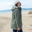 Parka s kapucí a sherpa podšívkou