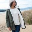 Parka s kapucí a sherpa podšívkou
