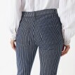 Úzké 7/8 kalhoty,, pruhovaný denim