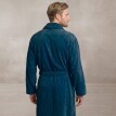 Велюровий махровий халат Colombine з шалевим коміром