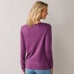 Jednobarevné tričko s kulatým výstřihem a dlouhými rukávy