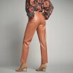 Pantaloni slim din imitație de piele 7/8