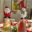 Dekorace na láhve Santa Claus