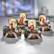 Adventi gyertyatartók, 4 darabos készlet