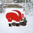 Kerti karó Mikulás ajándékokkal