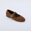Kožené polobotky s leopardím vzorem