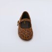 Kožené polobotky s leopardím vzorem