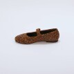 Kožené polobotky s leopardím vzorem