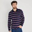 Tricou polo cu mânecă lungă și dungi