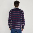 Tricou polo cu mânecă lungă și dungi