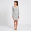 Cămașă de noapte scurtă din tricot cu ochiuri