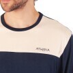 Dvoubarevné pyžamo ATHENA s dlouhými rukávy