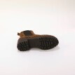 Nízke kožené čižmy s gumou a leopardím vzorom