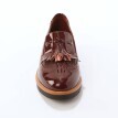 Slippers na klinovej podrážke, so strapcami