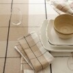 Картата скатертина, бавовна/льон з фарбованими нитками