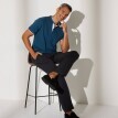 Tricou polo din piqué uni