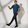 Tricou polo din piqué uni