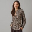 Košilová halenka s leopardím vzorem