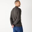 Pulover cu fermoar și model cu împletituri