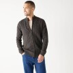 Pulover cu fermoar și model cu împletituri