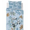 Kocyk dziecięcy Panda z mikrofibry 200g/m2
