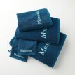 Colecția de textile pentru baie Colombine®, 420g/m2 cu broderie MONSIEUR