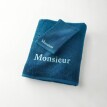 Colecția de textile pentru baie Colombine®, 420g/m2 cu broderie MONSIEUR
