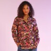 Košile na knoflíčky s potiskem květin, recyklovaný polyester