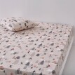 Bavlnené posteľná bielizeň s lyžiarskym motívom