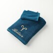 Koupelový textil s výšivkou astrologického znamení, bavlna 420g/m2