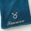 Koupelový textil s výšivkou astrologického znamení, bavlna 420g/m2
